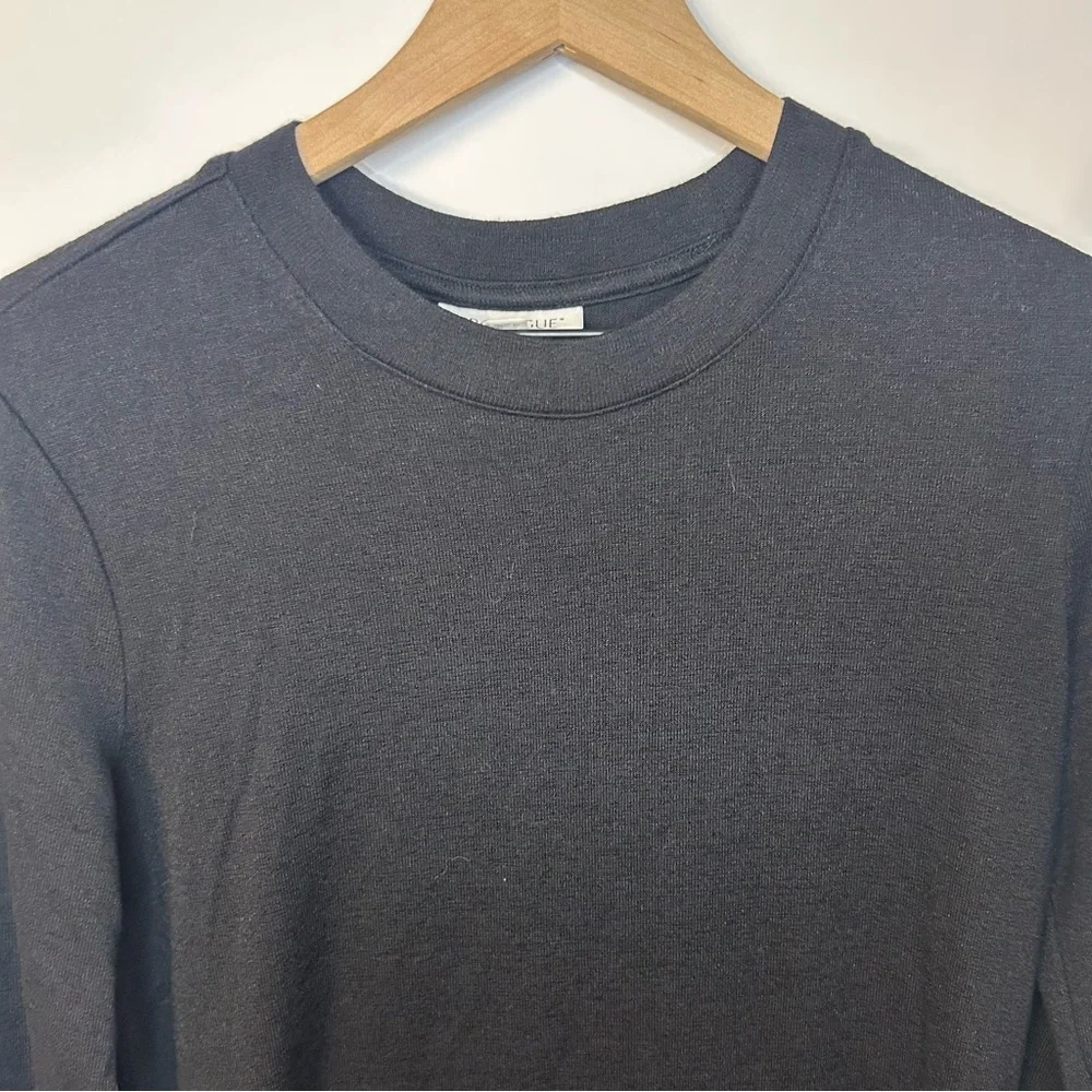 *Worn Once* Prologue Black Knit Long Sleeve Midi Dress, Size Medium - Picture 3 of 9